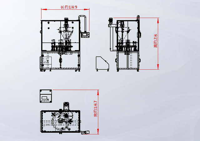 咖啡粉管灌裝壓蓋機(jī)全自動(dòng)轉(zhuǎn)盤式粉劑充填設(shè)備(圖3)